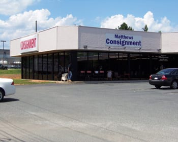 Matthews Consignment Warehouse Front View Matthews Consignment Warehouse Front View